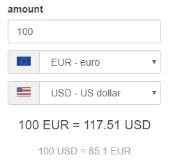 Conversion de devise