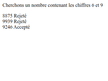 Exemple de résultat