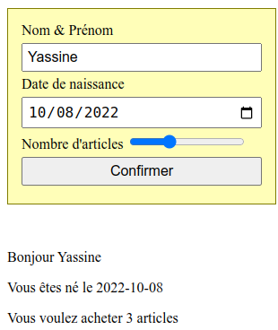 Résultat à obtenir