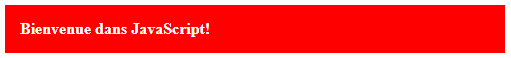 Exemple d'utilisation de innerHTML