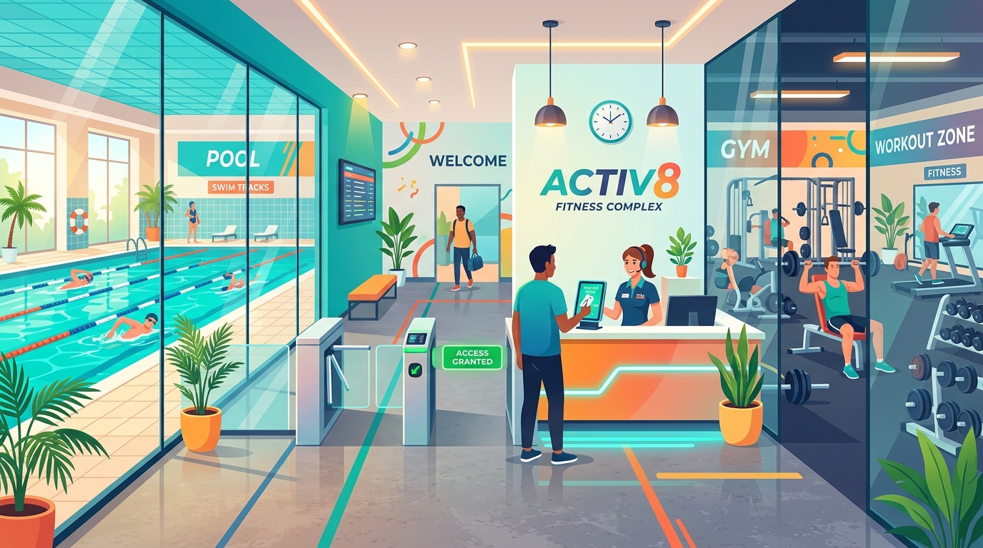 Illustration du Complexe Sportif (Piscine et Musculation)