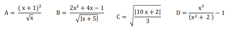 Formules mathématiques